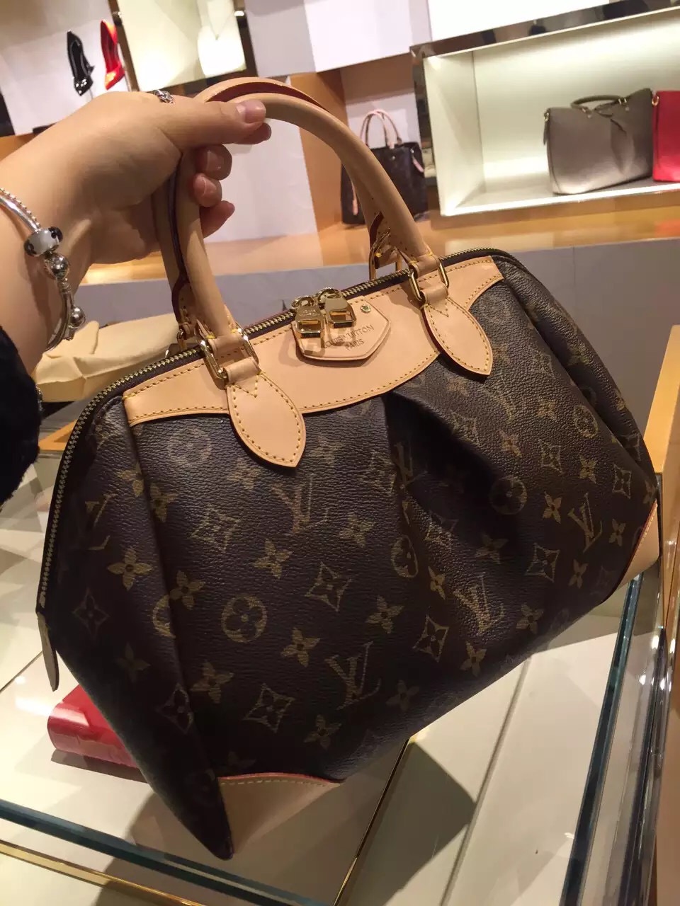 Real Louis Vuitton Monogram Cowhide Segur Bag M41632